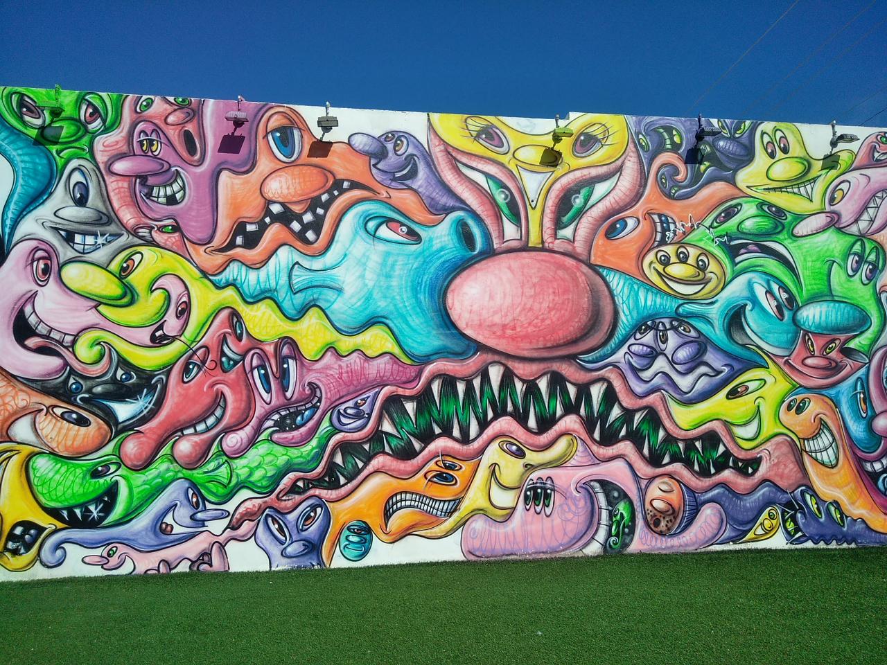 Wyndwood Wall urban graffitis art